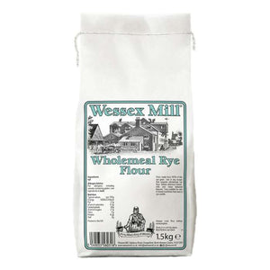 Wessex Mill - Wholemeal Rye Flour, 1.5kg | Pack of 5