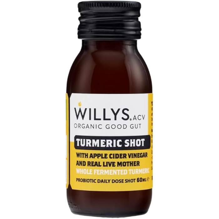 Willy's - Organic Turmeric & Black Pepper with Apple Cider Vinegar Shots, 60ml - Pack of 1