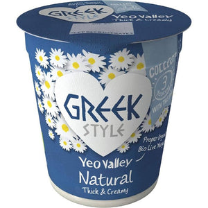 Yeo Valley - Greek Natural Yogurt, 150g | Pack of 8