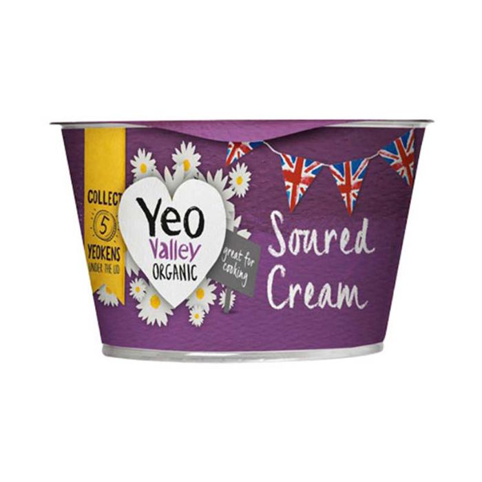 Yeo Valley - Organic Sour Cream, 200g  Pack of 6