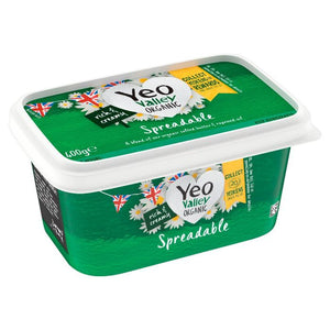 Yeo Valley - Organic Spreadable Butter, 400g | Pack of 8