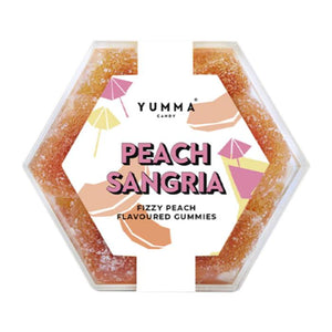 Yumma Candy - Hexagon Peach Sangria, 100g | Pack of 8