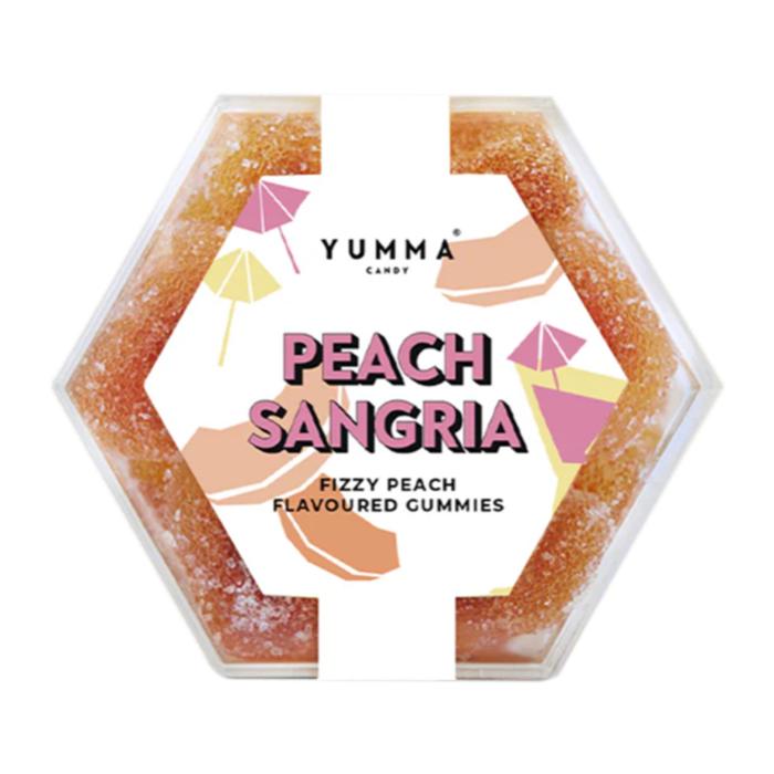 Yumma Candy - Hexagon Peach Sangria, 100g  Pack of 8