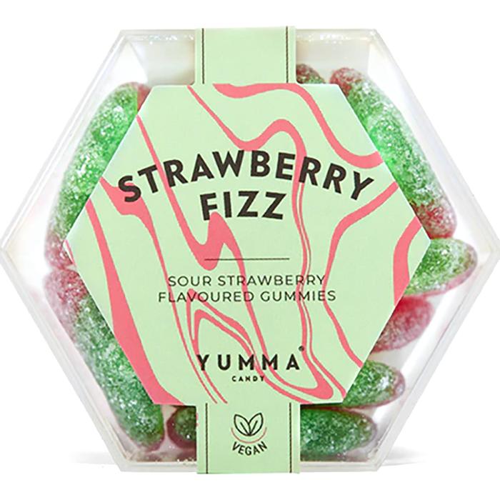 Yumma Candy - Hexagon Strawberry Fizz, 100g - Pack of 8