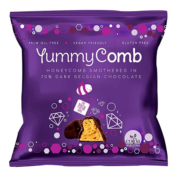 Yummycomb - Chocolate 70% Dark Pocket Pack, 40g - Pack of 12