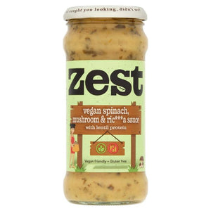 Zest - Vegan Spinach Mushroom Ricotta Pasta Sauce, 340g