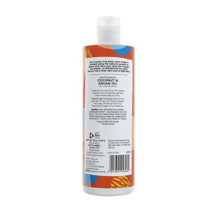 AlterNative - Shampoo - Coconut and Argan Oil, 400ml - back