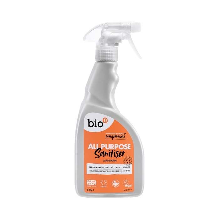 Bio-D - All Purpose Sanitiser Spray - Mandarin, 500ml - front