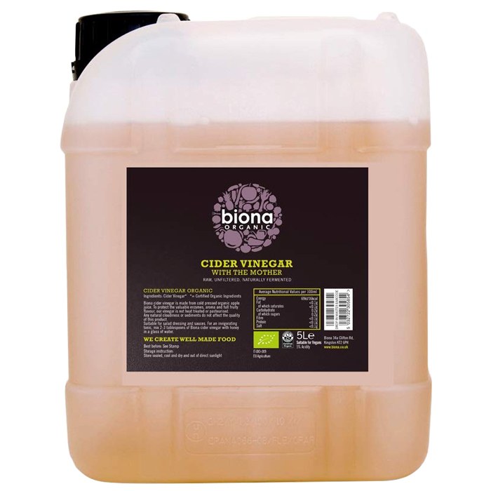 Biona - Organic Apple Cider Vinegar with Mother, 5L