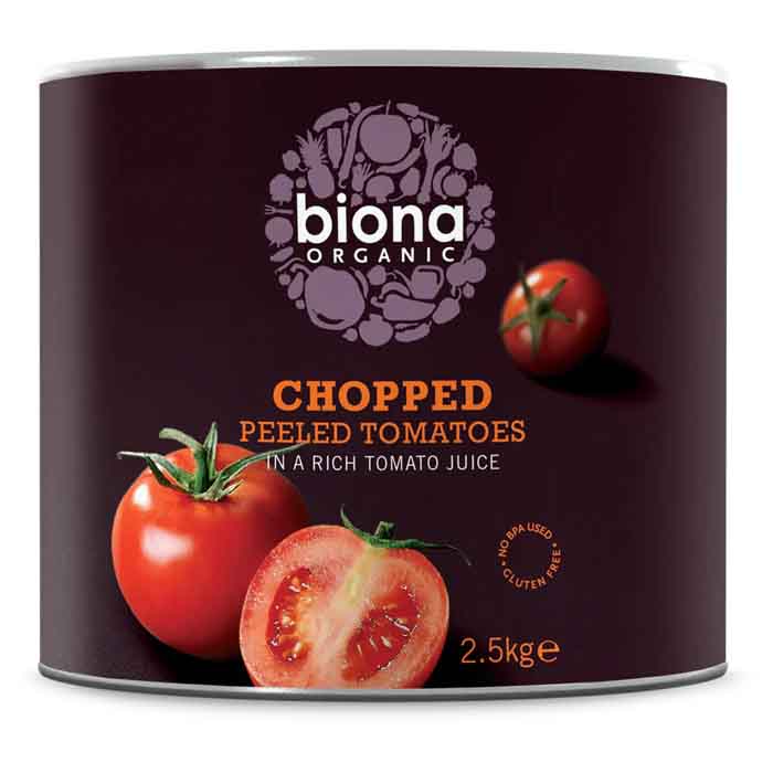 Biona - Organic Chopped Peeled Tomatoes, 2.5g