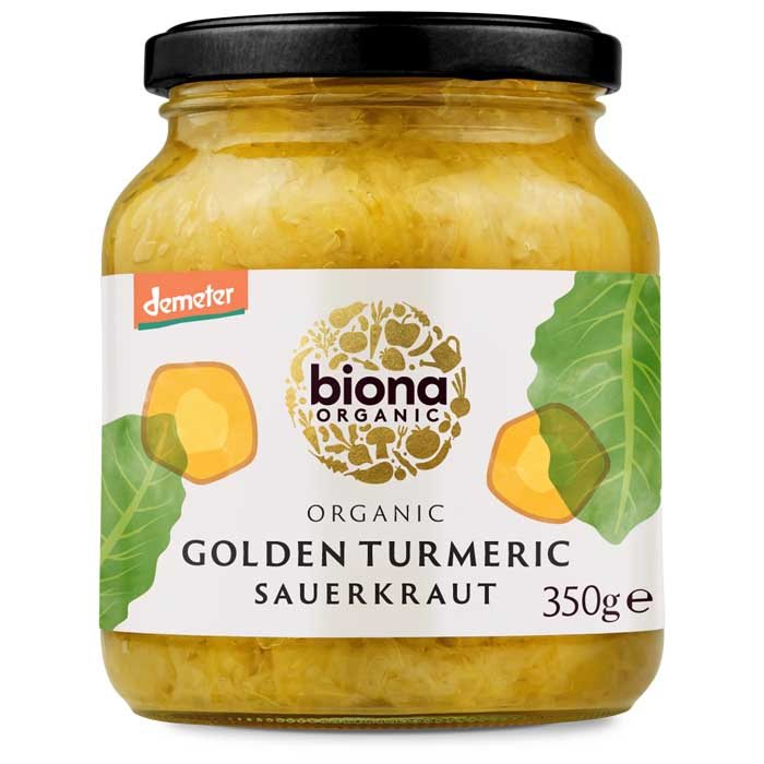 Biona - Organic Golden Turmeric Sauerkraut, 350g