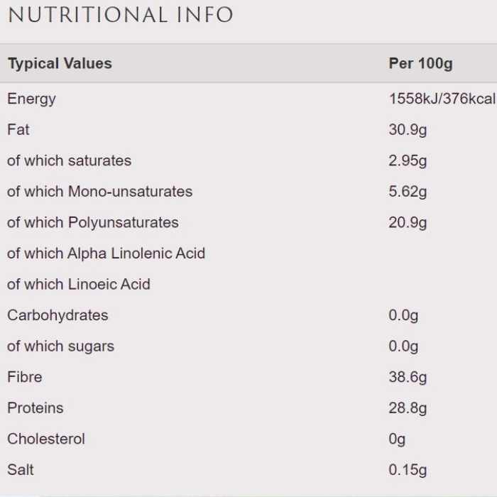 Biona - Organic Linseed Gold Ingredients