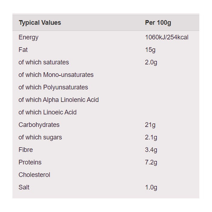 Biona - Organic Mini Burgers Organic Energy Tofu Mini Burgers, 250g - back 