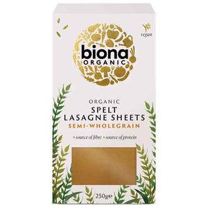 Biona - Organic Spelt Lasagne, 250g | Multiple Options