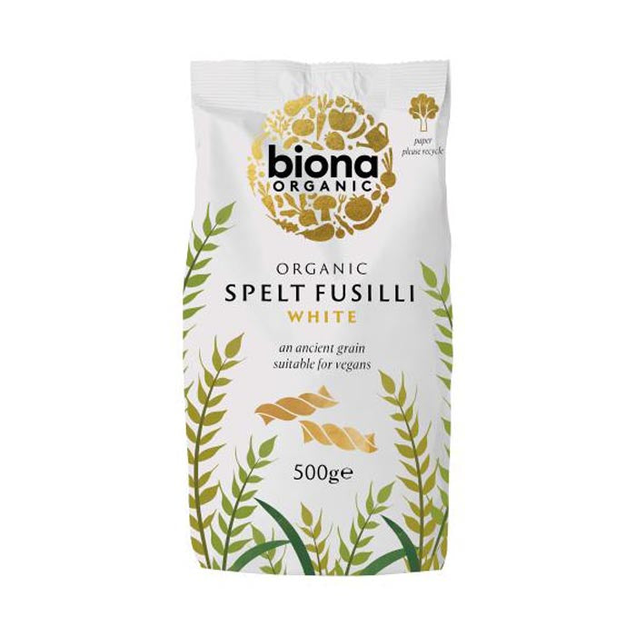 Biona - Organic White Spelt Pasta - Fusilli, 500g