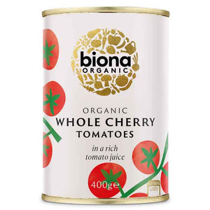 Biona - Organic Whole Cherry Tomatoes, 400g | Multiple Options