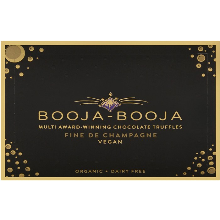 Booja Booja - Organic Fine De Champagne Chocolate Truffles, 92g.