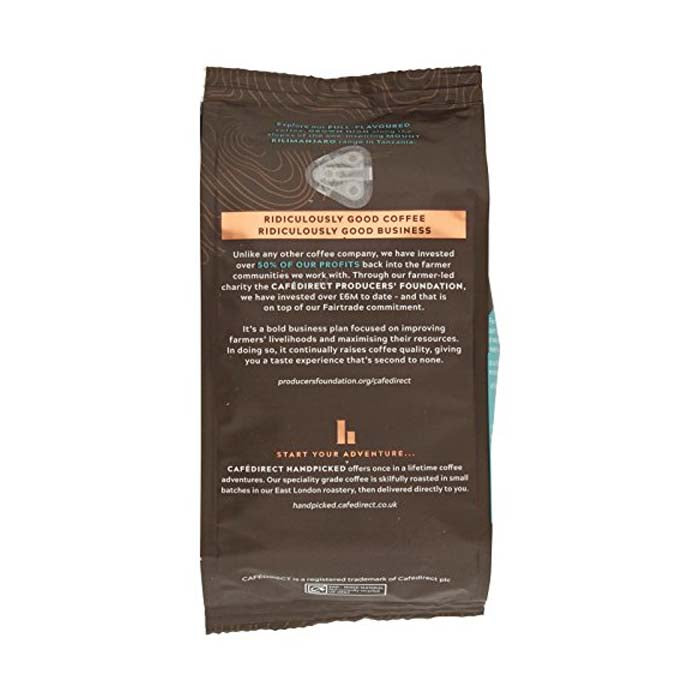 Cafedirect - Fairtrade Roast and Ground Kilimanjaro, 227g - Back