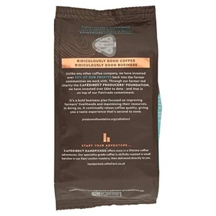 Cafédirect - Roast & Ground Coffee Kili Manjaro back