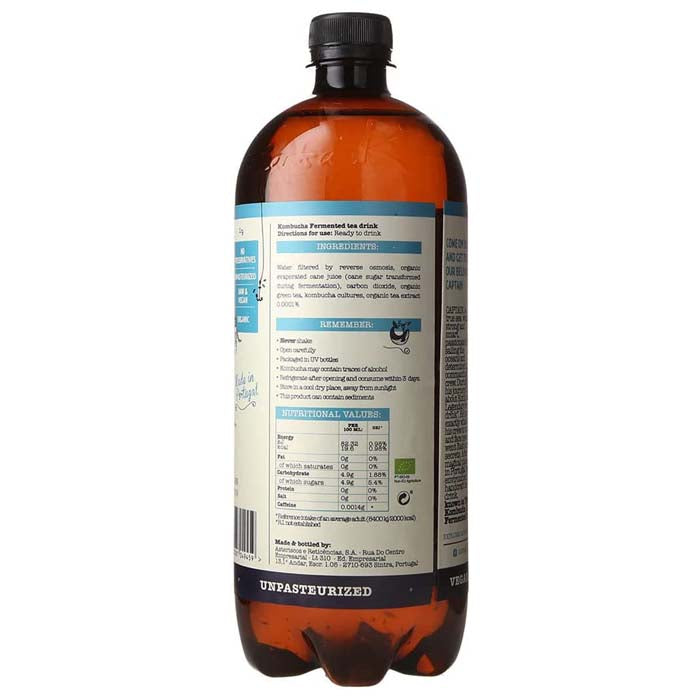 Captain Kombucha - Bio-Organic Kombucha - Original, 1L - back