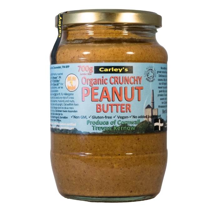 Carley's - Organic Crunchy Jumbo Peanut Butter, 700g - front