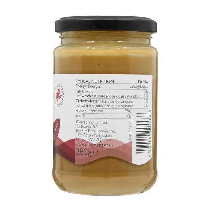 Clearspring - Organic Tahini | Whole Sesame - Back