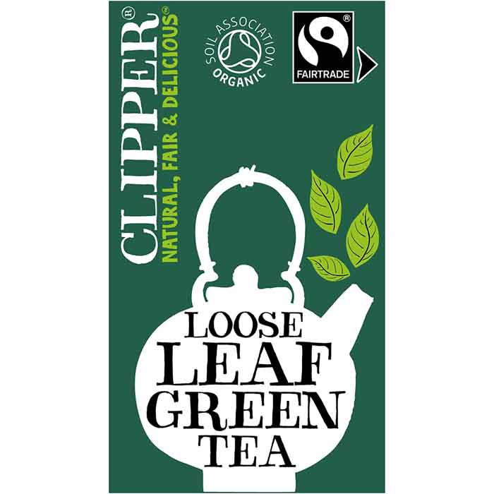 Clipper - Loose Leaf Tea - Organic Green Tea, 80g  Pack of 6