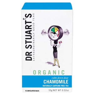 Dr Stuarts - Organic Chamomile Tea Bags, 15 Sachets | Multiple Options