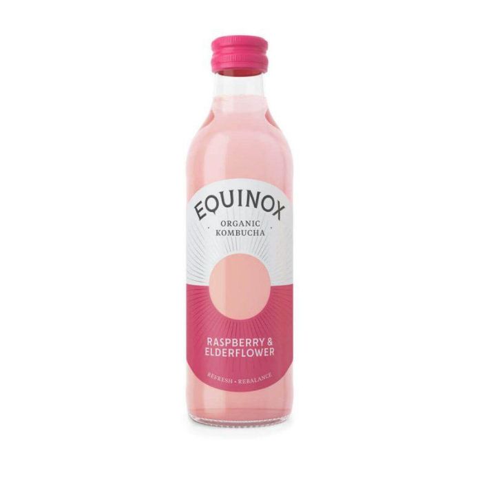 Equinox Kombucha - Organic Kombucha, 275ml - Raspberry Elderflower