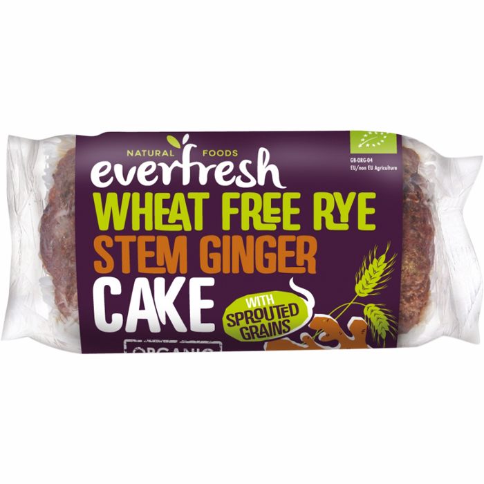 Everfresh - Organic Stem Ginger Sprouted Cake Wheat-Free Rye.