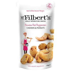 Mr. Filbert's- Pink Peppercorn Cashews and Peanuts, 100g
