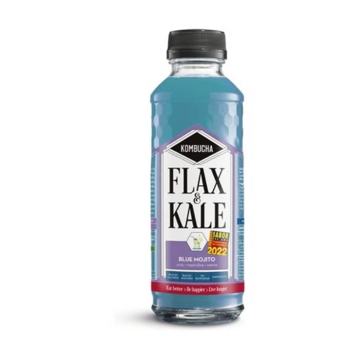 Flax And Kale - Kombucha, 400ml - Blue Mojito