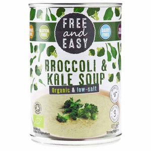 Free & Easy - Organic Low Salt Broccoli & Kale Soup, 400g
