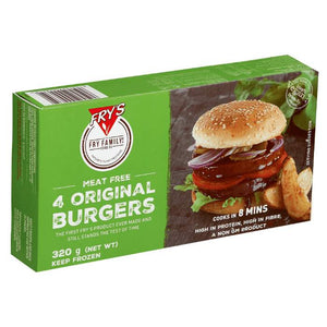 Fry's - Meat Free Traditional Burgers, 320g | Pack of 10