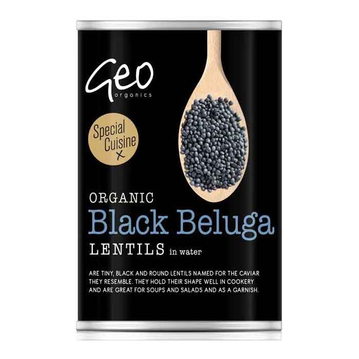 Geo Organics - Black Beluga Lentils, 400g