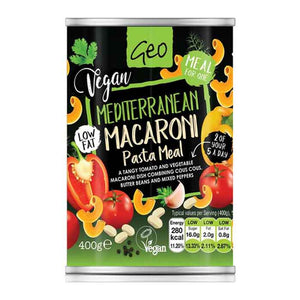 Geo Organics - Mediterranean Macaroni Vegan Pasta Meal, 400g