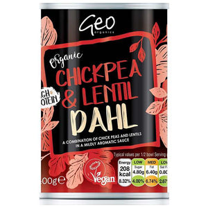 Geo Organics - Organic Chickpea & Lentil Dahl, 400g