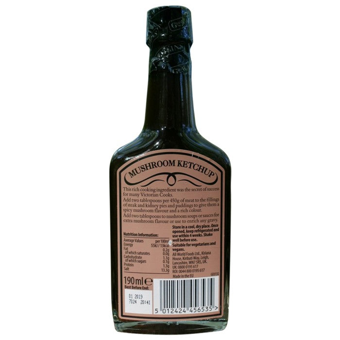 Geo Watkins - Mushroom Ketchup, 190ml - back 