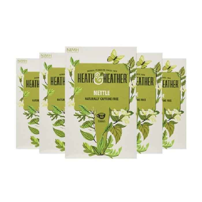 Heath & Heather - Nettle Tea Bags, 50 Bags  Pack of 6