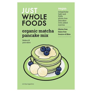 Just Wholefoods - Organic & Vegan Matcha Pancake Mix, 188g - Pack of 6