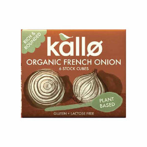 Kallo - Organic French Onion Stock Cubes, 6 Cubes | Pack of 15