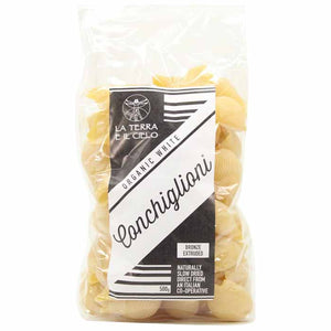 La Terra - Organic White Conchiglioni Bronze Extruded, 500g