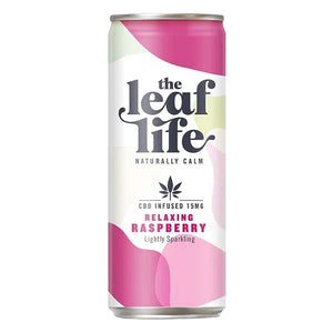 Leaf Life - Raspberry Lightly Sparkling CBD Infused, 250ml