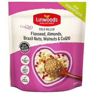 Linwoods - Organic Flaxseed, Almonds, Brazil Nuts, Walnuts & Co-Enzyme Q10, 200g