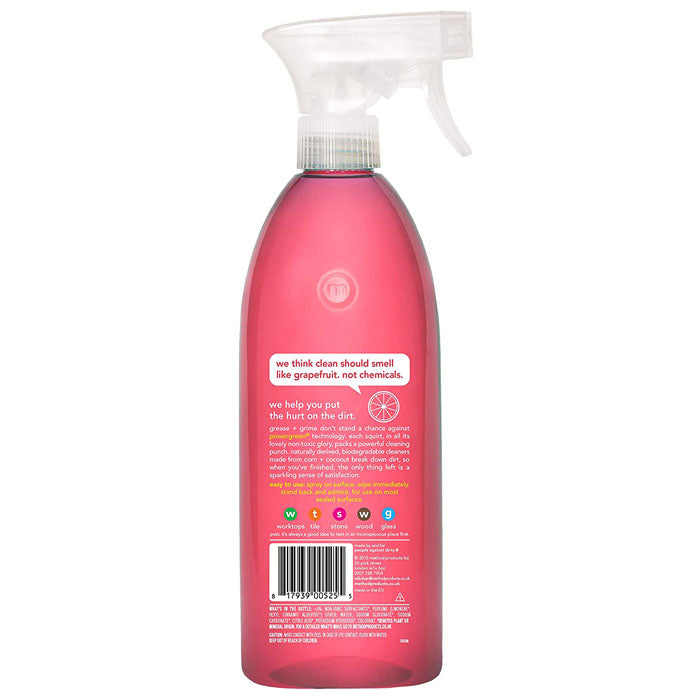 Method - Multi-Surface Cleaner Spray, 828ml - Pink Grapefruit - Back