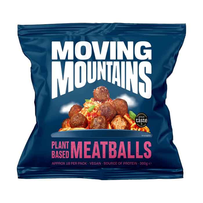 Moving Mountains - Plant-Based Meatballs, 300g  Pack of 6