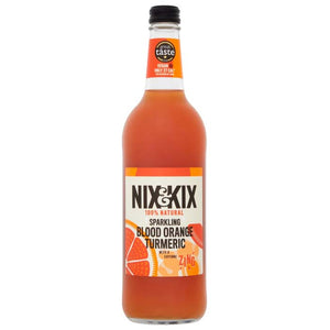 Nix & Kix - Flavoured Drinks Glass Bottle, 750ml | Multiple Flavours | Pack of 8