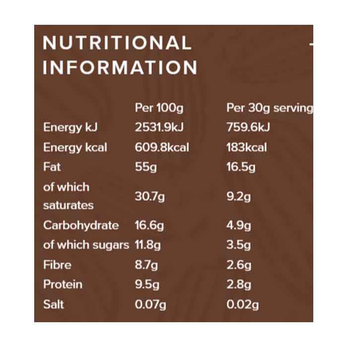 Nourish - Organic Bar - Caramel - Coconutty, 60g  Pack of 10 - back