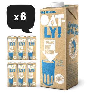 Oatly - Organic Long Life Oat Milk Drink, 1L | Pack of 6