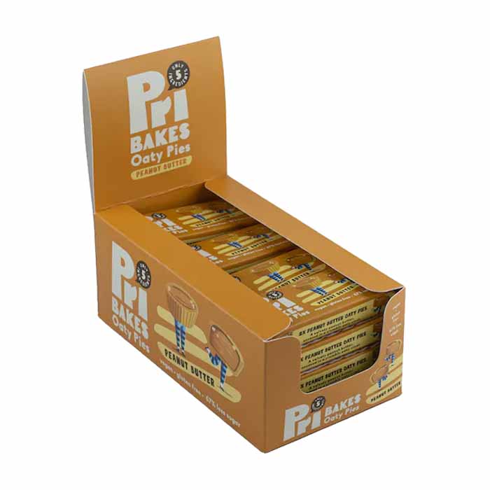 Pri Bakes - Oaty Pies - Peanut Butter, 48g  Pack of 12